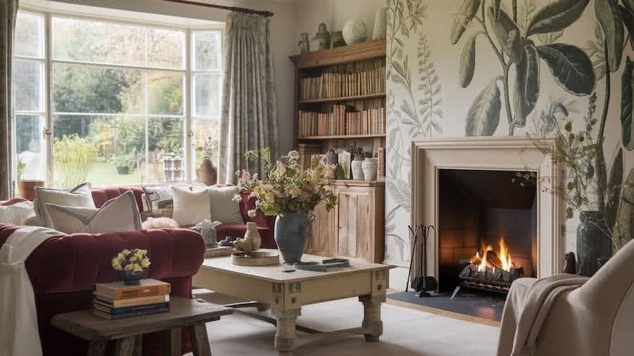 Cottagecore House Living Room