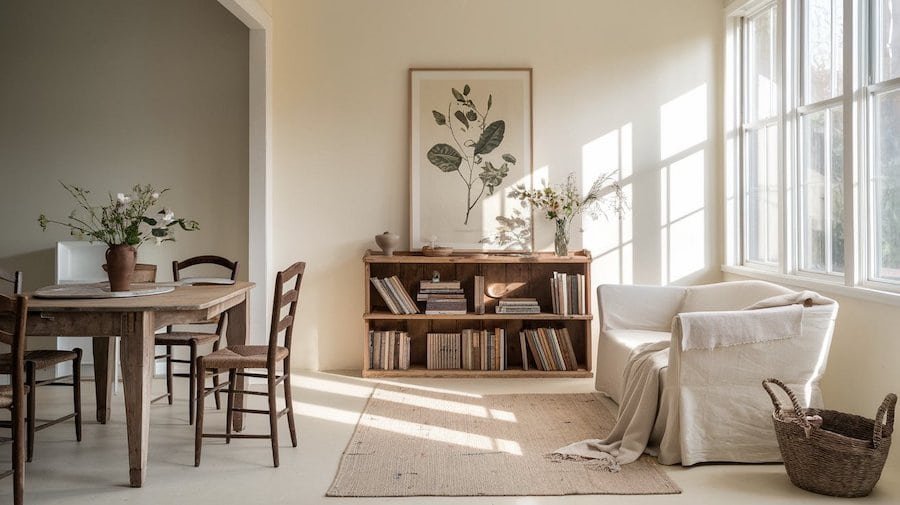 Minimalist Cottagecore Living Room